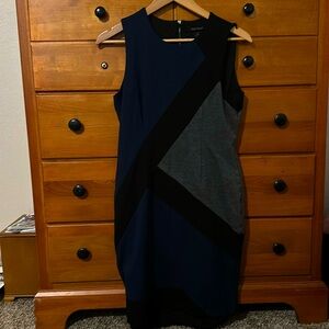 White House Black Market Color Block Dress (131)
